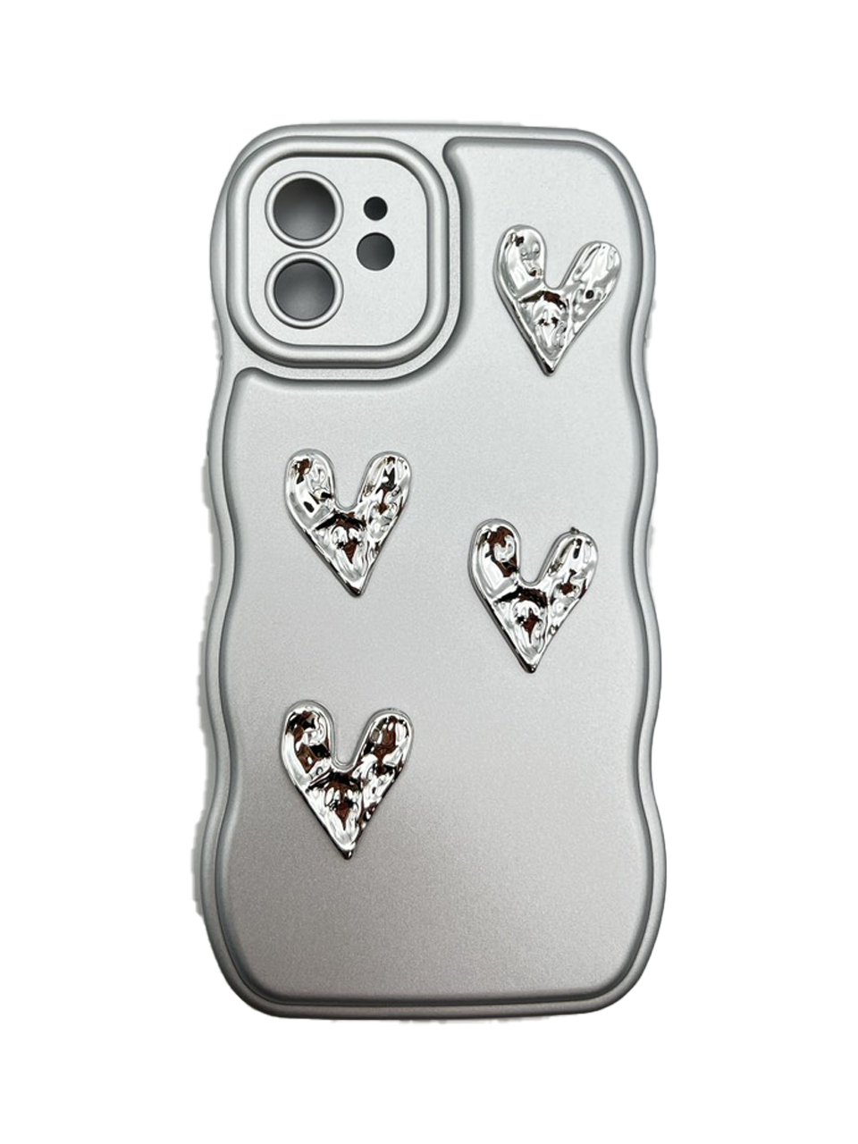Casing Ponsel Berbentuk Hati Berlapis Elektroplating HHPK12 