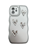 Casing Ponsel Berbentuk Hati Berlapis Elektroplating HHPK12 
