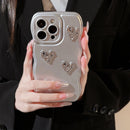 Casing Ponsel Berbentuk Hati Berlapis Elektroplating HHPK12 