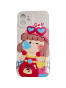 HHPK23 Casing Ponsel Biker Lucu 