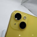 iPhone 14 128GB Emas 98% baterai 88% Versi internasional dari DCM (Tidak kompatibel dengan SIM DCM - Layar tergores, penyok di tepi, goresan pada bezel kamera) - HH3940 