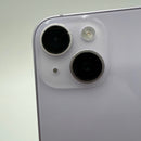iPhone 14 128GB Ungu 98% baterai 85% Versi internasional dari SB (Tidak menggunakan SIM SB - bezel terkelupas, 1 noda, bezel kamera tergores) - HH9394 
