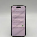 iPhone 14 Pro 128GB Hitam, baterai 98%, kondisi 100%, versi internasional dari Australia (Tidak menggunakan SIM Australia - Baterai sudah diganti, terdapat goresan pada bezel, 3 noda) - HH1572 
