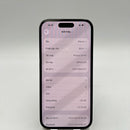 iPhone 14 Pro 128GB Hitam, baterai 98%, kondisi 100%, versi internasional dari Australia (Tidak menggunakan SIM Australia - Baterai sudah diganti, terdapat goresan pada bezel, 3 noda) - HH1572 