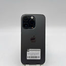 iPhone 14 Pro 128GB Hitam, baterai 98%, kondisi 100%, versi internasional dari Australia (Tidak menggunakan SIM Australia - Baterai sudah diganti, terdapat goresan pada bezel, 3 noda) - HH1572 
