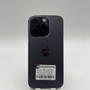 iPhone 14 Pro 128GB Ungu, baterai 98%, kondisi 100%, versi internasional dari DCM (Tidak menggunakan SIM DCM - Baterai sudah diganti, terdapat sedikit goresan (0,5x/3x), goresan pada bezel kamera, goresan cat pada bezel - HH4287) 