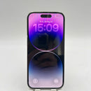 iPhone 14 Pro 128GB Ungu, baterai 98%, kondisi 100%, versi internasional dari DCM (Tidak menggunakan SIM DCM - Baterai sudah diganti, terdapat sedikit goresan (0,5x/3x), goresan pada bezel kamera, goresan cat pada bezel - HH4287) 