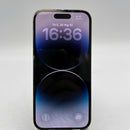 iPhone 14 Pro 256GB Hitam, baterai 97%, kondisi 100%, versi internasional dari Australia (Tidak menggunakan SIM Australia - Baterai sudah diganti, terdapat sedikit goresan (0,5x/3x), goresan di tepi, goresan di bezel kamera) - HH9729 