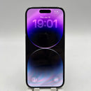 iPhone 14 Pro 128GB Ungu, baterai 98%, kondisi 100%, versi internasional dari Australia (Tidak menggunakan SIM Australia - Baterai sudah diganti, terdapat goresan cat pada bezel, goresan pada bezel kamera, 3 noda) - HH0206 