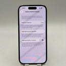 iPhone 14 Pro 128GB Ungu, baterai 98%, kondisi 100%, versi internasional dari Australia (Tidak menggunakan SIM Australia - Baterai sudah diganti, terdapat goresan cat pada bezel, goresan pada bezel kamera, 3 noda) - HH0206 