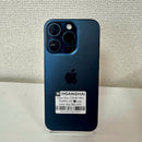 iPhone 15 Pro 128GB Biru, baterai 98%, kondisi 88%. Paket data seluler sudah lunas, berfungsi seperti versi Apple internasional (goresan kecil di layar) - HH1047 