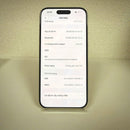 iPhone 15 Pro 128GB Putih, baterai 98%, 87%, versi Apple Internasional (kerusakan kamera, goresan pada bezel, perubahan warna pada bagian belakang) - HH8953 