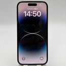 iPhone 14 Pro 256GB Hitam, kondisi 98%, baterai 87%. Paket data seluler sudah lunas, berfungsi seperti versi Apple internasional (layar banyak tergores) - HH4418 