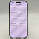 iPhone 15 Pro 128GB Hitam, baterai 98%, daya baterai 86%, versi internasional dari SB (Tidak menggunakan SIM SB - 1 noda, perubahan warna di sekitar tepi) - HH7796 