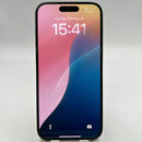 iPhone 15 Pro 128GB Hitam, baterai 98%, daya baterai 86%, versi internasional dari SB (Tidak menggunakan SIM SB - 1 noda, perubahan warna di sekitar tepi) - HH7796 