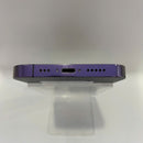 iPhone 14 Pro 512GB Deep Purple 98% baterai 100%. Ponsel ini telah dibayar lunas untuk penggunaan jaringan dan berfungsi seperti perangkat Apple internasional (Baterai telah diganti, terdapat goresan pada bezel, noda 0,5x/3x) - HH6469