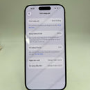 iPhone 15 Pro 128GB Putih Titanium 98% baterai 100%. Ponsel ini telah dibayar lunas untuk penggunaan jaringan dan berfungsi seperti produk Apple internasional (goresan kecil di tepi, bezel kamera, cacat piksel 5x, dll.) - HH5314 