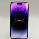 iPhone 14 Pro 128GB Deep Purple 98% baterai 100% Versi internasional dari RKT (Tidak kompatibel dengan SIM RKT - terdapat goresan pada port pengisian daya, beberapa kali penggantian baterai) - HH9025