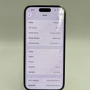 iPhone 14 Pro 128GB Deep Purple 98% baterai 100% Versi internasional dari RKT (Tidak kompatibel dengan SIM RKT - terdapat goresan pada port pengisian daya, beberapa kali penggantian baterai) - HH9025