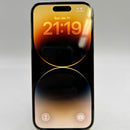 iPhone 14 Pro 256GB Emas, kondisi 98%, baterai 100%. Tagihan telepon seluler lunas (3 noda, goresan pada bezel, baterai sudah diganti) - HH0546 