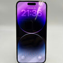 iPhone 14 Pro Max 512GB Deep Purple, kondisi baterai 98%, daya baterai 85%. Ponsel ini sudah dibayar lunas untuk penggunaan jaringan dan berfungsi seperti versi Apple internasional (3 goresan kecil, goresan pada layar, goresan cat pada bezel) - HH5778 