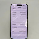 iPhone 15 Pro 128GB Putih Titanium 98% baterai 86% Versi internasional dari AU (Tidak menggunakan SIM AU - 0,5x noda, layar tergores) - HH2559 