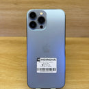 iPhone 13 Pro Max 256GB Sierra Blue kondisi 98%, baterai 85%. Ponsel ini sudah lunas pembayarannya untuk penggunaan jaringan dan berfungsi seperti produk Apple internasional (cacat kecil 0,5x) - HH8922