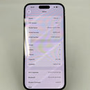 iPhone 14 Pro Max 512GB Deep Purple, kondisi baterai 98%, daya baterai 85%. Ponsel ini sudah dibayar lunas untuk penggunaan jaringan dan berfungsi seperti versi Apple internasional (3 goresan kecil, goresan pada layar, goresan cat pada bezel) - HH5778 