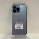 iPhone 13 Pro 128GB Biru, kondisi 98%, baterai 90%. Paket data seluler sudah lunas, berfungsi seperti perangkat Apple internasional (baterai sudah diganti, ada sedikit goresan 3 kali) - HH3449 