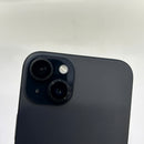 iPhone 15 Plus 128GB Hitam, baterai 98%, kondisi baterai 89%, versi Apple Internasional (terdapat goresan pada bezel dan lensa kamera) - HH6569 