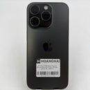 iPhone 15 Pro 128GB Hitam, baterai 98%, daya baterai 86%, versi internasional dari SB (Tidak menggunakan SIM SB - 1 noda, perubahan warna di sekitar tepi) - HH7796 