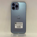 iPhone 13 Pro Max 256GB Sierra Blue kondisi 98%, baterai 85%. Ponsel ini sudah lunas pembayarannya untuk penggunaan jaringan dan berfungsi seperti produk Apple internasional (cacat kecil 0,5x) - HH8922