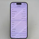 iPhone 15 Pro 128GB Natural Titanium, baterai 98%, daya baterai 86%. Paket data seluler sudah dibayar penuh, berfungsi seperti produk Apple internasional - HH1043 