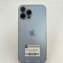 iPhone 13 Pro Max 128GB Sierra Blue 98% baterai 85% Versi Apple Internasional (3 noda, goresan layar, tepi gelap) - HH4001 