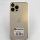 iPhone 13 Pro Max 128GB Emas 98% baterai 87% Versi internasional dari SB (Tidak menggunakan SIM SB - bezel retak) - HH3480 