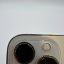iPhone 13 Pro Max 128GB Emas 98% baterai 87% Versi internasional dari SB (Tidak menggunakan SIM SB - bezel retak) - HH3480 
