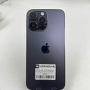 iPhone 14 Pro Max 128GB Deep Purple 98% baterai 87% Versi Apple Internasional (Terdapat goresan di tepi, perubahan warna di tepi, 3 titik kamera) - HH3332 
