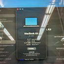 MacBook Air 2020 13.3" Space Gray M1/8GB/256GB Baterai 99% Siklus Pengisian Daya 93% BPTN 