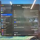 MacBook Air 2020 13.3" Space Gray M1/8GB/256GB Baterai 99% Siklus Pengisian Daya 93% BPTN 