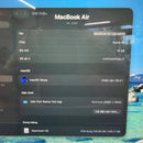MacBook Air 2020 13.3" Space Gray M1/8GB/256GB Baterai 99% Siklus Pengisian Daya 93% BPTN 