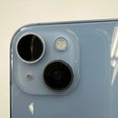 iPhone 14 Plus 256GB Biru, kondisi 98%, baterai 100%. Tagihan jaringan seluler sudah dibayar, berfungsi seperti perangkat Apple internasional (goresan pada bezel kamera, goresan pada layar, retak di bagian tepi, dll.) - HH4469 