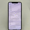 iPhone XS Max 256GB Silver, kondisi 98%, baterai 100%. Ponsel ini sudah dibayar lunas untuk layanan jaringan dan berfungsi seperti produk Apple internasional (goresan kecil pada bezel dan layar, nomor telepon ditampilkan). - HH8014 