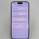iPhone 15 Pro 128GB Natural Titanium, baterai 98%, daya baterai 86%. Paket data seluler sudah dibayar penuh, berfungsi seperti produk Apple internasional - HH1043 