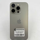 iPhone 15 Pro 128GB Natural Titanium, baterai 98%, daya baterai 86%. Paket data seluler sudah dibayar penuh, berfungsi seperti produk Apple internasional - HH1043 