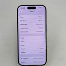 iPhone 15 Pro 128GB Natural Titanium, baterai 98%, daya baterai 86%. Paket data seluler sudah dibayar penuh, berfungsi seperti produk Apple internasional - HH1043 