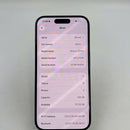 iPhone 15 Pro 128GB Hitam Titanium 98% baterai 85% Apple Internasional (0,5x cacat) - HH9517