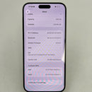 iPhone 15 Pro Max 256GB Biru Titanium 98% baterai 86% Versi Apple Internasional (noda 0,5x, bezel tergores parah) - HH6781