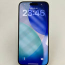 iPhone 15 Pro Max 256GB Biru Titanium 98% baterai 86% Versi Apple Internasional (noda 0,5x, bezel tergores parah) - HH6781