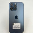 iPhone 15 Pro Max 256GB Biru Titanium 98% baterai 86% Versi Apple Internasional (noda 0,5x, bezel tergores parah) - HH6781