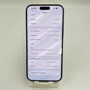 iPhone 15 Pro Max 1TB Hitam Titanium 98% baterai 100% Versi Apple Internasional (banyak goresan layar, noda 0,5x, baterai diganti) - HH9393